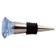 Slate Blue Diamond Glass Wine Stopper